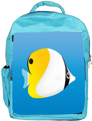 

Snoogg Eco Friendly Canvas A Vector Illustration Of A Yellow Backpack Rucksack School Travel Unisex Casual Canvas Bag Bookbag Satchel 5 L Backpack(Blue)