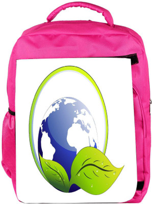 

Snoogg Eco Friendly Canvas Abstarct Ecology Concept Background Backpack Rucksack School Travel Unisex Casual Canvas Bag Bookbag Satchel 5 L Backpack(Pink)