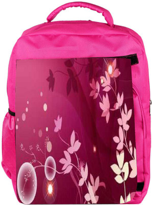 

Snoogg Eco Friendly Canvas Flower Pink Graphic Backpack Rucksack School Travel Unisex Casual Canvas Bag Bookbag Satchel 5 L Backpack(Pink)