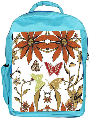 

Snoogg Eco Friendly Canvas Garden White Pattern Designer Backpack Rucksack School Travel Unisex Casual Canvas Bag Bookbag Satchel 5 L Backpack(Blue)