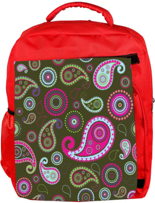 

Snoogg Eco Friendly Canvas Multicolor Pattern Designer Backpack Rucksack School Travel Unisex Casual Canvas Bag Bookbag Satchel 5 L Backpack(Red)