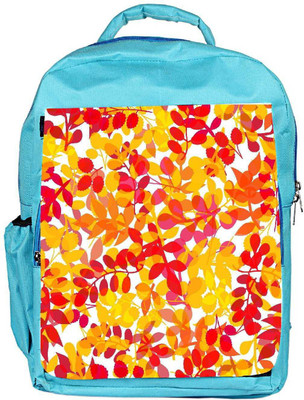 

Snoogg Eco Friendly Canvas Seamless Leaf Patternleaf Background Autumn Seamless Pattern Backpack Rucksack School Travel Unisex Casual Canvas Bag Bookbag Satchel 5 L Backpack(Blue)