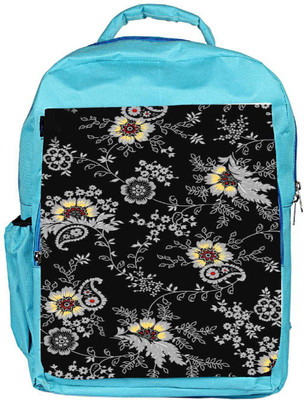 

Snoogg Eco Friendly Canvas Black Yellow Pattern 2480 Backpack Rucksack School Travel Unisex Casual Canvas Bag Bookbag Satchel 5 L Backpack(Blue)