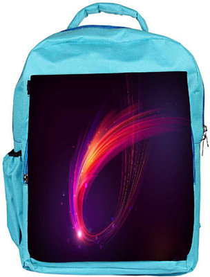 

Snoogg Eco Friendly Canvas Multicolor Sparkling Rays Designer Backpack Rucksack School Travel Unisex Casual Canvas Bag Bookbag Satchel 5 L Backpack(Blue)