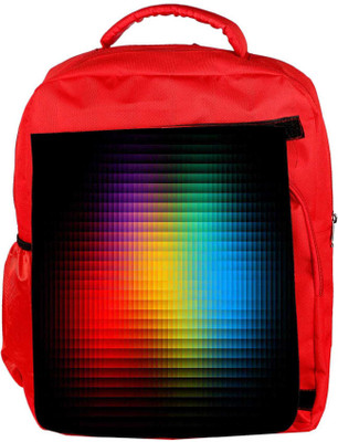 

Snoogg Eco Friendly Canvas Black Background Designer Backpack Rucksack School Travel Unisex Casual Canvas Bag Bookbag Satchel 5 L Backpack(Red)