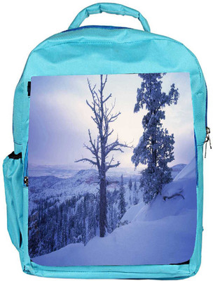 

Snoogg Eco Friendly Canvas Frozen Tree Designer Backpack Rucksack School Travel Unisex Casual Canvas Bag Bookbag Satchel 5 L Backpack(Blue)