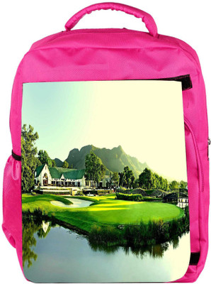 

Snoogg Eco Friendly Canvas Gold Court Designer Backpack Rucksack School Travel Unisex Casual Canvas Bag Bookbag Satchel 5 L Backpack(Pink)