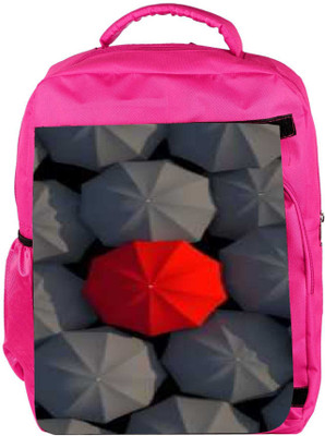 

Snoogg Eco Friendly Canvas Red And Black Umbrella Designer Backpack Rucksack School Travel Unisex Casual Canvas Bag Bookbag Satchel 5 L Backpack(Pink)