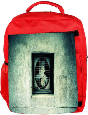 

Snoogg Eco Friendly Canvas Broken Ventilation Fan Designer Backpack Rucksack School Travel Unisex Casual Canvas Bag Bookbag Satchel 5 L Backpack(Red)