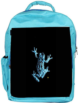 

Snoogg Eco Friendly Canvas Frog On My Phone Backpack Rucksack School Travel Unisex Casual Canvas Bag Bookbag Satchel 5 L Backpack(Blue)