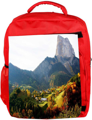

Snoogg Eco Friendly Canvas Multiple Trees Designer Backpack Rucksack School Travel Unisex Casual Canvas Bag Bookbag Satchel 5 L Backpack(Red)
