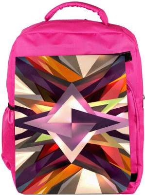 

Snoogg Eco Friendly Canvas Star Shreds 2702 Backpack Rucksack School Travel Unisex Casual Canvas Bag Bookbag Satchel 5 L Backpack(Pink)