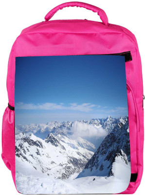 

Snoogg Eco Friendly Canvas Snow Area Designer Backpack Rucksack School Travel Unisex Casual Canvas Bag Bookbag Satchel 5 L Backpack(Pink)