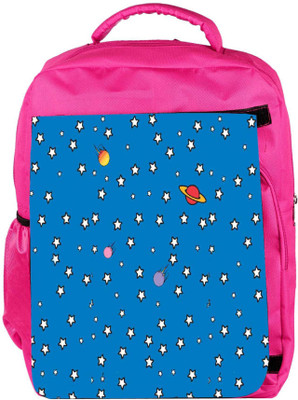 

Snoogg Eco Friendly Canvas Stars Phone Cover Backpack Rucksack School Travel Unisex Casual Canvas Bag Bookbag Satchel 5 L Backpack(Pink)