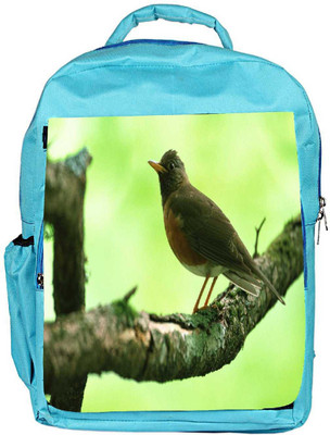 

Snoogg Eco Friendly Canvas Unique Sparrow Designer Backpack Rucksack School Travel Unisex Casual Canvas Bag Bookbag Satchel 5 L Backpack(Blue)