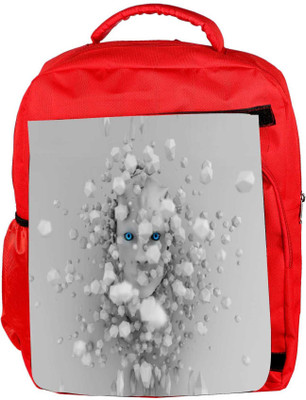 

Snoogg Eco Friendly Canvas Cyborg Surrounded By Hexahedron 2616 Backpack Rucksack School Travel Unisex Casual Canvas Bag Bookbag Satchel 5 L Backpack(Red)