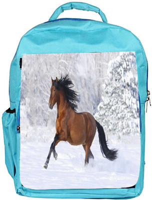 

Snoogg Eco Friendly Canvas Running Horse Designer Backpack Rucksack School Travel Unisex Casual Canvas Bag Bookbag Satchel 5 L Backpack(Blue)