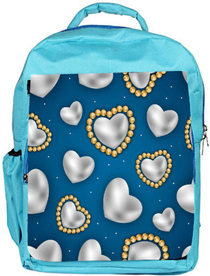 

Snoogg Eco Friendly Canvas White Leaves Designer Backpack Rucksack School Travel Unisex Casual Canvas Bag Bookbag Satchel 5 L Backpack(Blue)