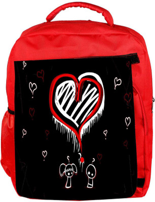 

Snoogg Eco Friendly Canvas World Best Love Designer Backpack Rucksack School Travel Unisex Casual Canvas Bag Bookbag Satchel 5 L Backpack(Red)