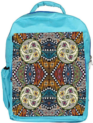 

Snoogg Eco Friendly Canvas Abstract Multicolor Design Designer Backpack Rucksack School Travel Unisex Casual Canvas Bag Bookbag Satchel 5 L Backpack(Blue)
