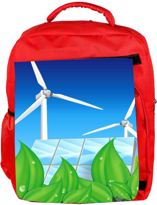 

Snoogg Eco Friendly Canvas Future Energy Backpack Rucksack School Travel Unisex Casual Canvas Bag Bookbag Satchel 5 L Backpack(Red)