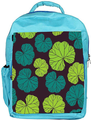 

Snoogg Eco Friendly Canvas Seamless Pattern On Leaves Theme Backpack Rucksack School Travel Unisex Casual Canvas Bag Bookbag Satchel 5 L Backpack(Blue)