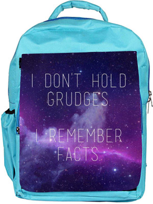 

Snoogg Eco Friendly Canvas Grudges & Facts Backpack Rucksack School Travel Unisex Casual Canvas Bag Bookbag Satchel 5 L Backpack(Blue)
