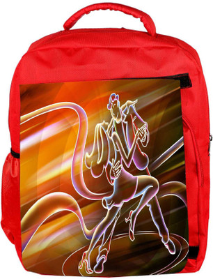 

Snoogg Eco Friendly Canvas Dancing Wallpapers Designer Backpack Rucksack School Travel Unisex Casual Canvas Bag Bookbag Satchel 5 L Backpack(Red)
