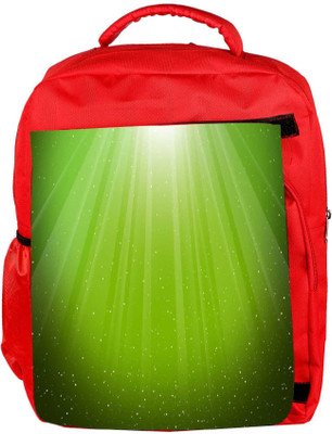 

Snoogg Eco Friendly Canvas Green Background Designer Backpack Rucksack School Travel Unisex Casual Canvas Bag Bookbag Satchel 5 L Backpack(Red)