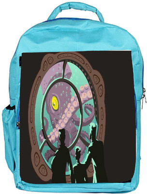 

Snoogg Eco Friendly Canvas Giant Octapus Designer Backpack Rucksack School Travel Unisex Casual Canvas Bag Bookbag Satchel 5 L Backpack(Blue)