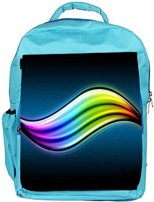 

Snoogg Eco Friendly Canvas Multicolor Leavy Design Designer Backpack Rucksack School Travel Unisex Casual Canvas Bag Bookbag Satchel 5 L Backpack(Blue)