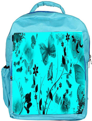 

Snoogg Eco Friendly Canvas Blue Butterflies Backpack Rucksack School Travel Unisex Casual Canvas Bag Bookbag Satchel 5 L Backpack(Blue)
