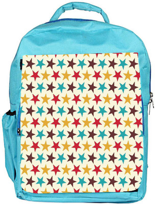 

Snoogg Eco Friendly Canvas Multicolor Star Pattern Designer Backpack Rucksack School Travel Unisex Casual Canvas Bag Bookbag Satchel 5 L Backpack(Blue)