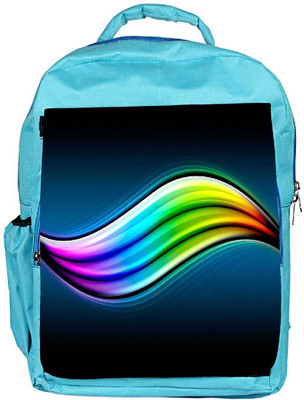 

Snoogg Eco Friendly Canvas Colorful Abstract Design Designer Backpack Rucksack School Travel Unisex Casual Canvas Bag Bookbag Satchel 5 L Backpack(Blue)