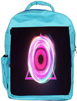 

Snoogg Eco Friendly Canvas Glowing Eye In A Pink Triangle Designer Backpack Rucksack School Travel Unisex Casual Canvas Bag Bookbag Satchel 5 L Backpack(Blue)