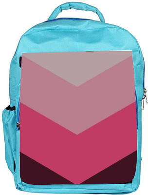 

Snoogg Eco Friendly Canvas Large Chevron Backpack Rucksack School Travel Unisex Casual Canvas Bag Bookbag Satchel 5 L Backpack(Blue)