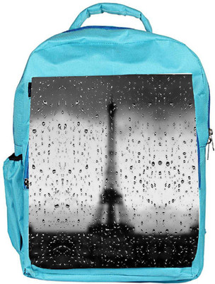 

Snoogg Eco Friendly Canvas Rainy Paris Backpack Rucksack School Travel Unisex Casual Canvas Bag Bookbag Satchel 5 L Backpack(Blue)