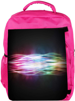 

Snoogg Eco Friendly Canvas Abstract Rays Designer Backpack Rucksack School Travel Unisex Casual Canvas Bag Bookbag Satchel 5 L Backpack(Pink)