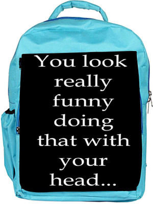 

Snoogg Eco Friendly Canvas You Look Funny Backpack Rucksack School Travel Unisex Casual Canvas Bag Bookbag Satchel 5 L Backpack(Blue)