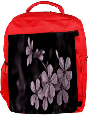 

Snoogg Eco Friendly Canvas Grey Flower Designer Backpack Rucksack School Travel Unisex Casual Canvas Bag Bookbag Satchel 5 L Backpack(Red)
