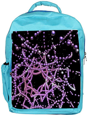 

Snoogg Eco Friendly Canvas Digital Fractal Structure Backpack Rucksack School Travel Unisex Casual Canvas Bag Bookbag Satchel 5 L Backpack(Blue)