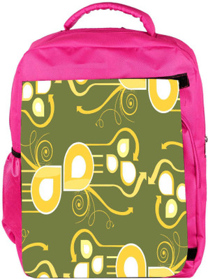 

Snoogg Eco Friendly Canvas Pattern Multicolor Design Designer Backpack Rucksack School Travel Unisex Casual Canvas Bag Bookbag Satchel 5 L Backpack(Pink)