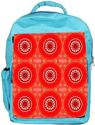

Snoogg Eco Friendly Canvas Abstract Red Circles Pattern Designer Backpack Rucksack School Travel Unisex Casual Canvas Bag Bookbag Satchel 5 L Backpack(Blue)