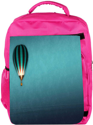

Snoogg Eco Friendly Canvas Parachute Balloons Designer Backpack Rucksack School Travel Unisex Casual Canvas Bag Bookbag Satchel 5 L Backpack(Pink)