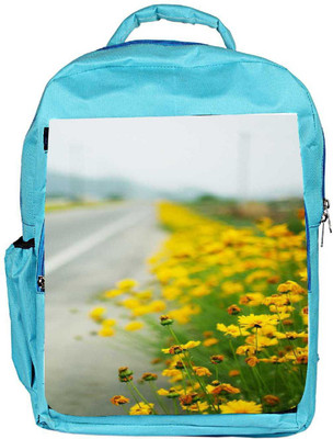 

Snoogg Eco Friendly Canvas Roadside Backpack Rucksack School Travel Unisex Casual Canvas Bag Bookbag Satchel 5 L Backpack(Blue)