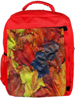 

Snoogg Eco Friendly Canvas Background Made Of Red Maple Leaves Backpack Rucksack School Travel Unisex Casual Canvas Bag Bookbag Satchel 5 L Backpack(Red)