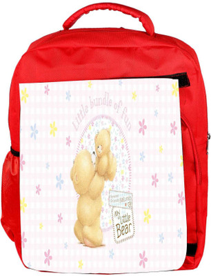 

Snoogg Eco Friendly Canvas Baby Designer Backpack Rucksack School Travel Unisex Casual Canvas Bag Bookbag Satchel 5 L Backpack(Red)
