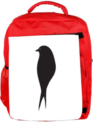 

Snoogg Eco Friendly Canvas Bird Vector Element Backpack Rucksack School Travel Unisex Casual Canvas Bag Bookbag Satchel 5 L Backpack(Red)