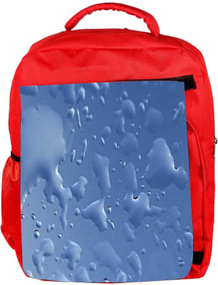 

Snoogg Eco Friendly Canvas Blue Drops Background Gkbhvjyd Backpack Rucksack School Travel Unisex Casual Canvas Bag Bookbag Satchel 5 L Backpack(Red)
