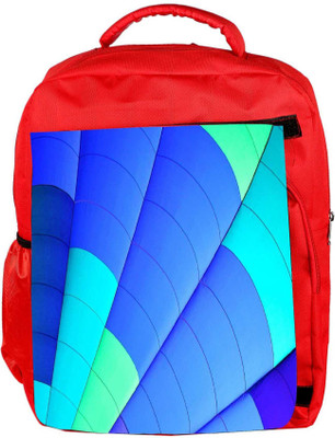 

Snoogg Eco Friendly Canvas Blue Parachute Designer Backpack Rucksack School Travel Unisex Casual Canvas Bag Bookbag Satchel 5 L Backpack(Red)